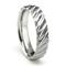 Tungsten Carbide Rope Design Wedding Band Ring