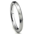  Tungsten Carbide 3MM Beveled Wedding Band w/ Brush Center