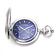 Colibri Blue Pocket Watch Key Ring Set