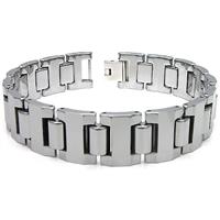 GLADIATER Tungsten Carbide Men's Link Bracelet
