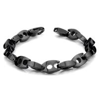 Black Tungsten Carbide 10MM Manhattan Link Bracelet