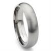 Titanium 6mm Dome Wedding Band Ring