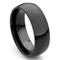 Black Tungsten Carbide Wedding Band Ring