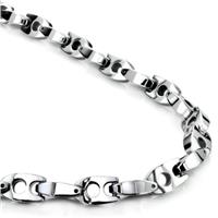 Tungsten Carbide 8MM Manhattan Link Necklace Chain