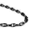 Black Tungsten Carbide 8MM Manhattan Link Necklace Chain