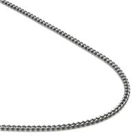 Titanium 2MM Round Curb Necklace Chain