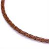 Braided Brown Leather Necklace Cord