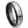 2nd Generation Tungsten Carbide Two Tone Wedding Band Ring