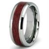 Tungsten Carbide Maple Wood Wedding Band Ring