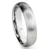 Cobalt XF Chrome 6MM Italian Di Seta Finish Dome Wedding Band Ring