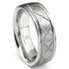 Cobalt XF Chrome 8MM Diamond Cut Wedding Band Ring