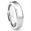 Cobalt XF Chrome 6MM High Polish Beveled Wedding Band Ring