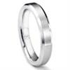Cobalt XF Chrome 4MM Brush Center Beveled Wedding Band Ring