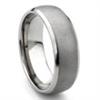 Tungsten Carbide Horizontal Satin Finish Wedding Band Ring