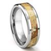 Tungsten Carbide Igneous Riverstone Inlay Wedding Band Ring