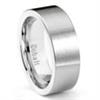 Cobalt Chrome 8MM Brushed Pipe Cut Wedding Band Ring