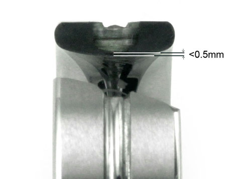 cross section of a diamond setting