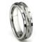 Ninja Star Tungsten Carbide Spinning Wedding Band Ring