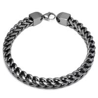 Gunmetal Grey Titanium 7MM Franco Link Bracelet