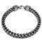 Gunmetal Grey Titanium 7MM Franco Link Bracelet