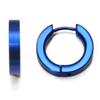 Royal Blue Anodized Titanium Huggie Earrings