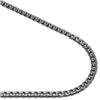 Gunmetal Grey Titanium 4MM Curb Necklace Chain