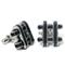 Stainless Steel Black Resin Cufflinks