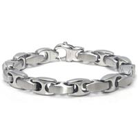 Stainless Steel Link Two-Tone Finish Men's Bracelet