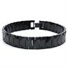 Black Tungsten Carbide Men's Link Bracelet