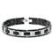 Tungsten Carbide Men's Black Link Bracelet