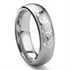 KAYLORD Tungsten Carbide Laser Engraved Celtic Knot Ring