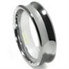 VELLI Tungsten Carbide Concave Wedding Band Ring