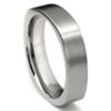 Titanium 6mm Satin Finish Square Wedding Band Ring