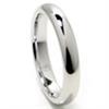 Titanium 4mm High Polish Dome Wedding Band Ring