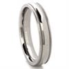 Titanium 4mm Milgrain Wedding Band Ring