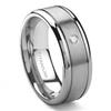 Titanium 8mm Solitaire Diamond Newport Wedding Ring