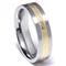 Titanium Golden Ip Inlay Wedding Ring