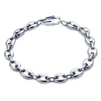 Titanium Men's 10MM Marina Link Bracelet