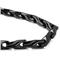 Black Tungsten Carbide Men's Wheat Link Necklace Chain