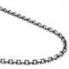 Titanium 4MM Diamond Cut Rolo Link Necklace Chain
