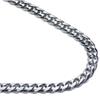 Titanium 7MM Curb Necklace Chain
