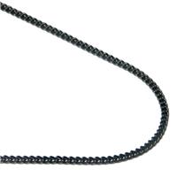 Black Titanium 2MM Round Curb Necklace Chain