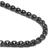 Black Titanium 7MM Box Link Necklace Chain