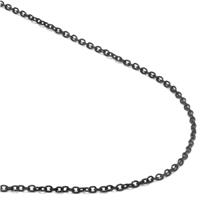 Black Titanium 1MM Rolo Necklace Chain
