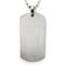 Titanium Engravable Dog Tag Pendant w/ Bead Chain