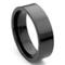 Black Tungsten Carbide 7mm Flat Wedding Ring