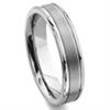 Tungsten Carbide 6MM Grooved Wedding Band Ring