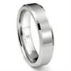 Cobalt XF Chrome 6MM Beveled Wedding Band Ring