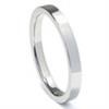 Titanium 3mm High Polish Flat Wedding Band Ring