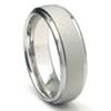 White Tungsten Carbide SandBlast Finish  Wedding Band Ring